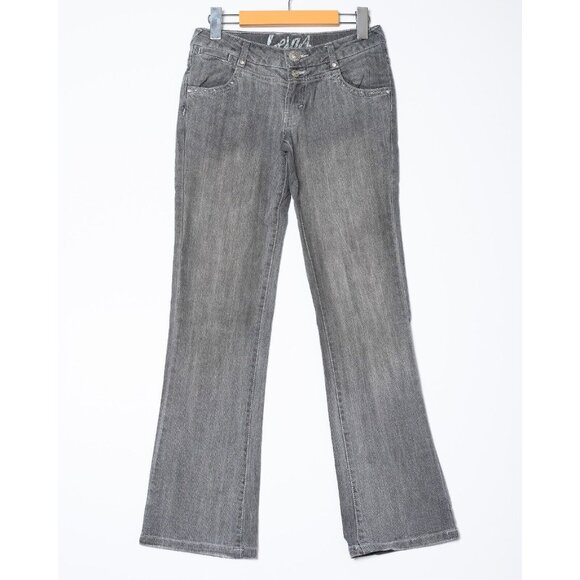 Levi's Womens 27x30 Low Rise Bootcut Jeans Diamond Accents Grey - Picture 1 of 6